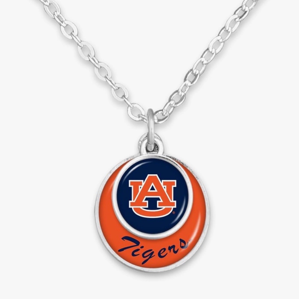 From the Heart Auburn Tigers Stacked Disk‎ Necklace Jewelry Gift Licensed